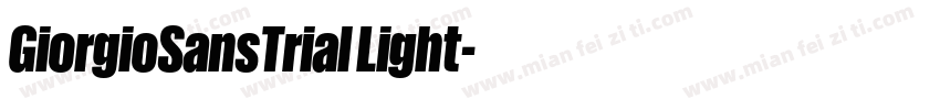 GiorgioSansTrial Light字体转换